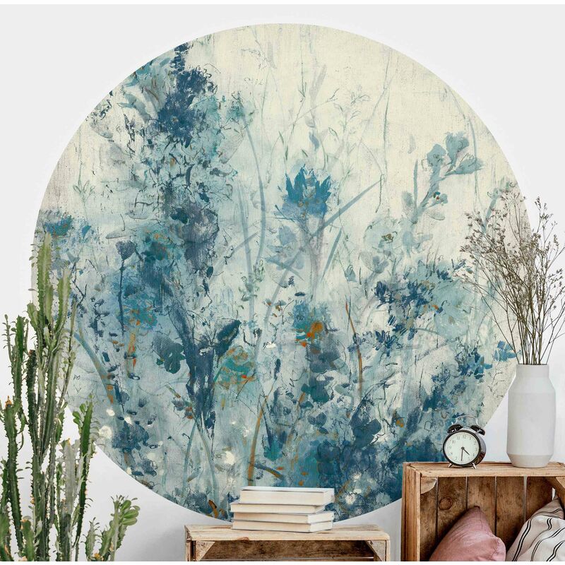 

Papel pintado redondo autoadhesivo - Blue Spring Meadow I Dimensión LxA: 75cm x 75cm