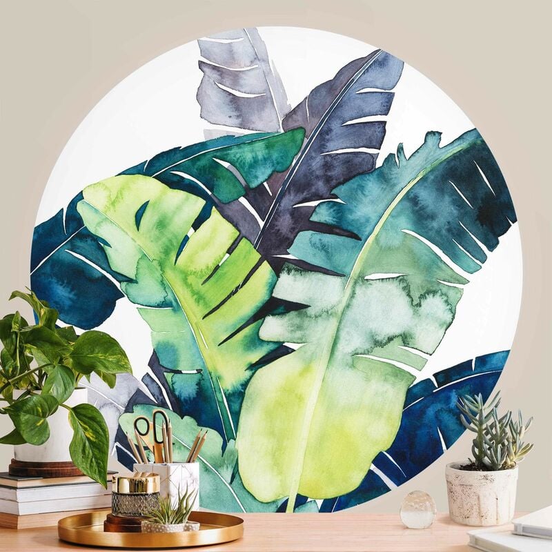 

Papel pintado redondo autoadhesivo - Exotic Foliage - Banana Dimensión LxA: 200cm x 200cm