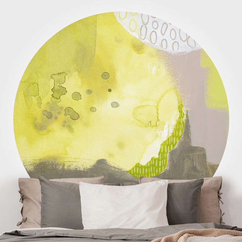 

Papel pintado redondo autoadhesivo - Sunspots II Dimensión LxA: 175cm x 175cm
