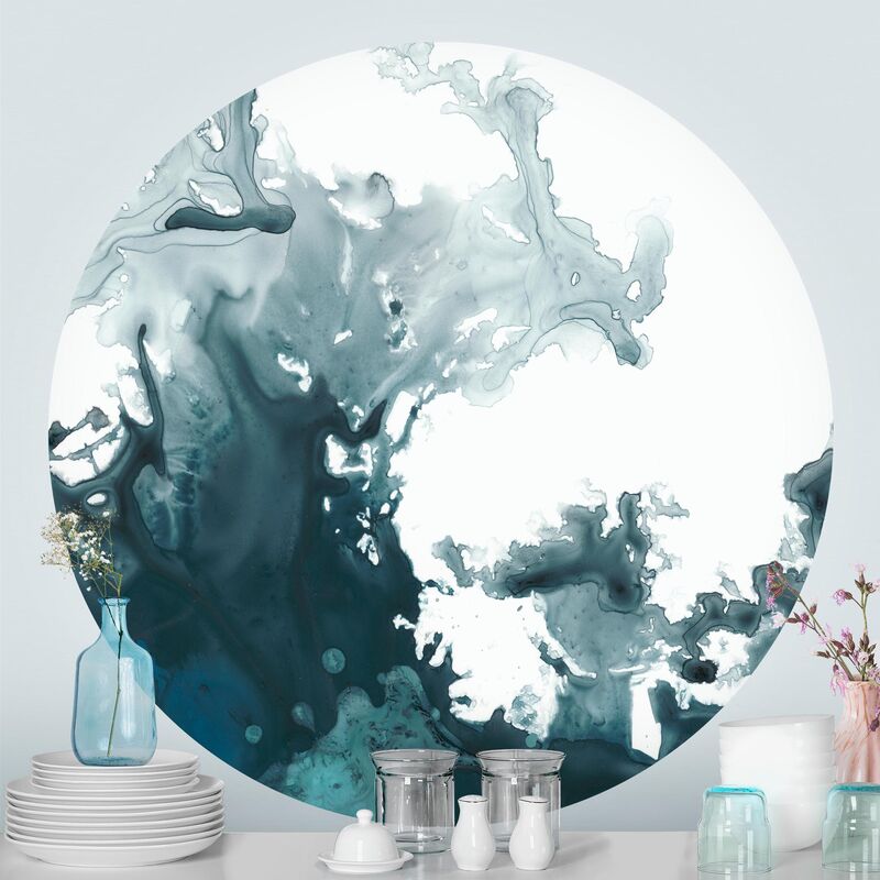

Papel pintado redondo autoadhesivo - Aegean Storm II Dimensión LxA: 75cm x 75cm
