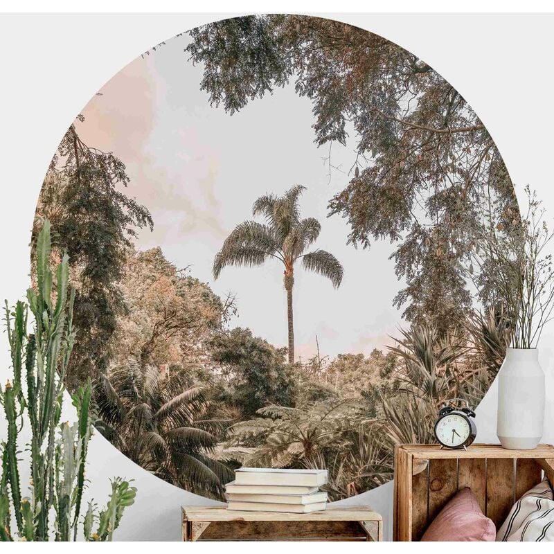 

Papel pintado redondo autoadhesivo - Garden In Madeira Dimensión LxA: 75cm x 75cm
