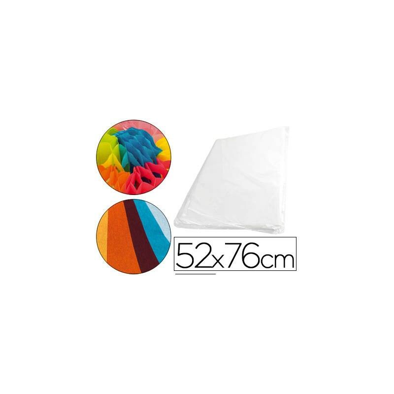 

Papel seda 52x76 cm 18 gr blanco -paquete de 500 hojas