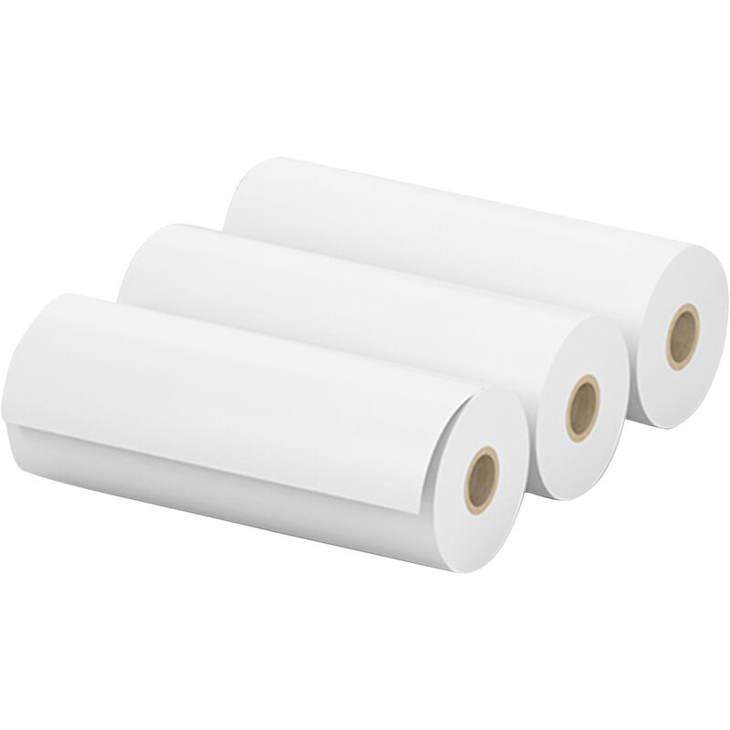 

Papel termico de impresion de notas PeriPage Papel termico compatible con la impresora PeriPage A9 77 * 30 mm (3 rollos), Blanco, papel termico Notas