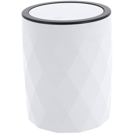 Papelera abs + goma 6l - blanco - Tendance
