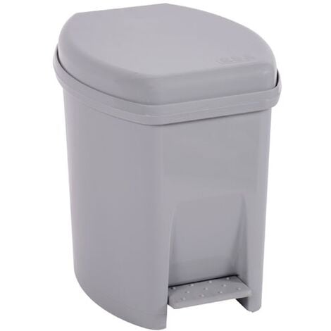 Papelera de baño Cuadrada Brillo 6L