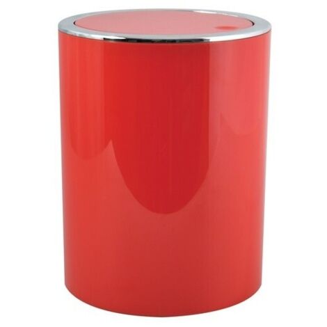 Papelera basculante KAMAKA 6L Rojo MSV