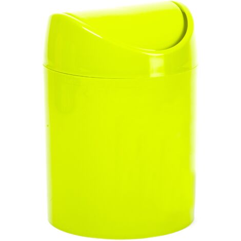 Papelera basculante plástico para mesa 1.4 Litros Verde
