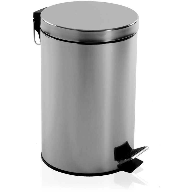 

Papelera C/Tapa Inox 12L