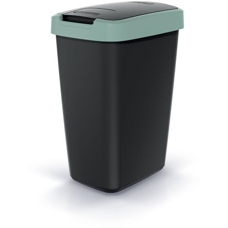 Papelera COMPACTA Q verde claro de 12L  Tiempo