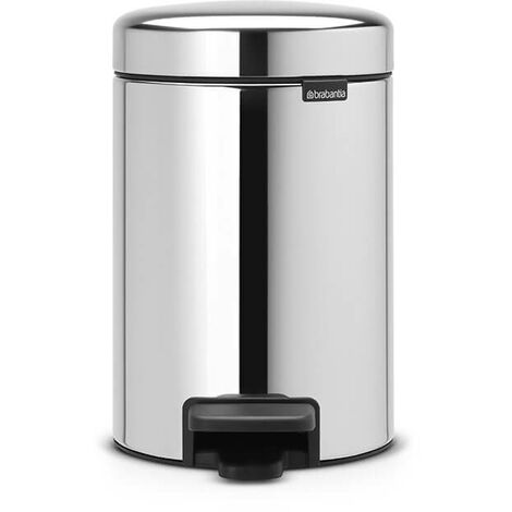 Brabantia Cubo de la basura Touch bin (30 l, Acero brillante, Redonda,  Acero)