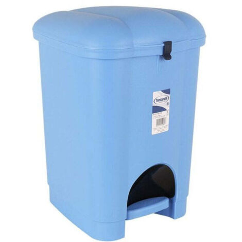 Papelera con pedal Carolina l 16 Azul Tontarelli