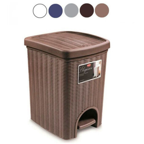 Papelera con pedal Elegance Gris L 20 Stefanpl