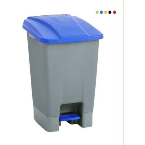 Papelera con pedal MAYA ruedas 70l. amarillo 4309