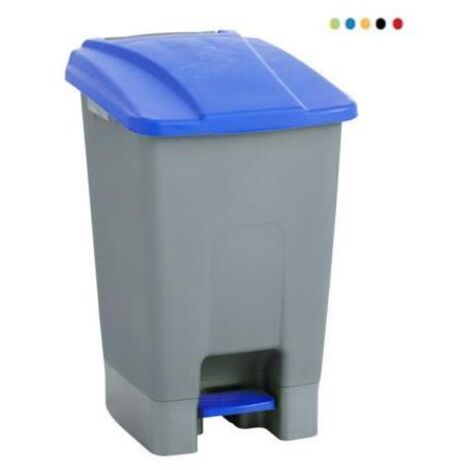 Papelera con pedal MAYA ruedas 70l. negro 4309