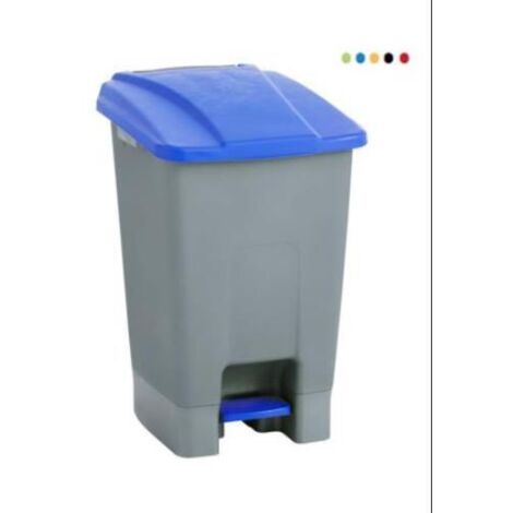 Papelera con pedal MAYA ruedas 70l. verde 4309