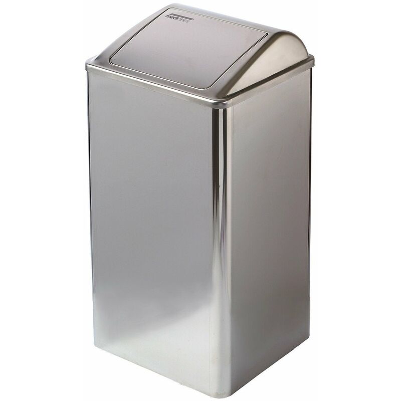 

PP0065C Papelera con tapa auto-retorno acero Brillo - Mediclinics