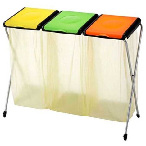 Papelera con tapa y bolsa de basura Nature Light 3 Gimi