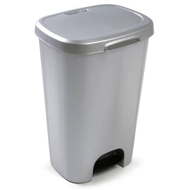 

Cubo basura plastico apertura pedal 50 Litros Gris