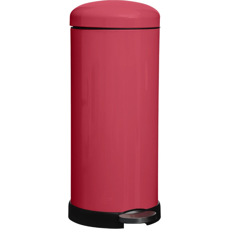 

Five - Papelera / cubo de basura / contenedor de residuos con pedal 30L Retro rojo 30L