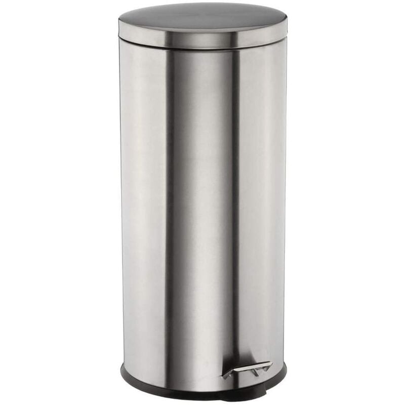 

Papelera / cubo de basura / contenedor de residuos con pedal metálico redondo 30L 30L