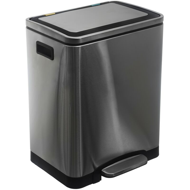 

Papelera / cubo de basura / contenedor de residuos con pedal para Tri Kourou 15 l +15 l 15+15L