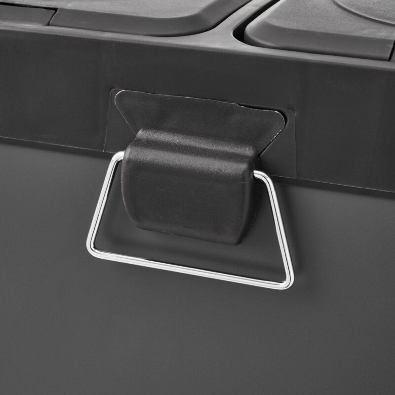 

Papelerade reciclado con 2 compartimentos gris de metal y PP de 41x35x47 cm