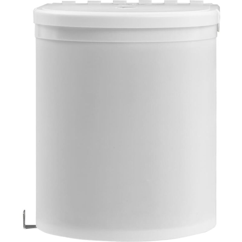 

Papelera de cocina empotrada plástico 12 L - Blanco - Vidaxl