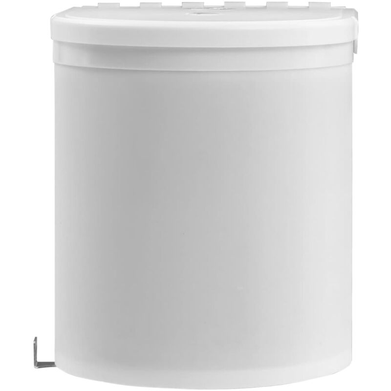

vidaXL Papelera de cocina empotrada plástico 8 L - Blanco