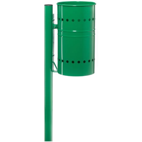 Papelera de exterior Andrys Green H120 para hierro fundido