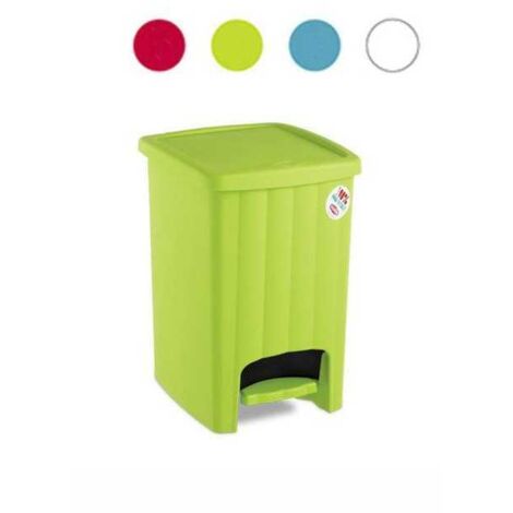 Papelera de pedal Margherita Blanca L 20 Stefanpl
