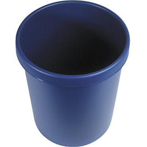 Papelera de plástico azul 30l