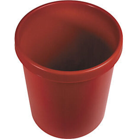 Papelera de plástico rojo 30l