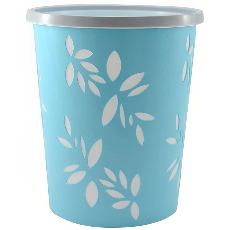 

Papelera de pvc , modelo hojas (29x25) Color - Turquesa