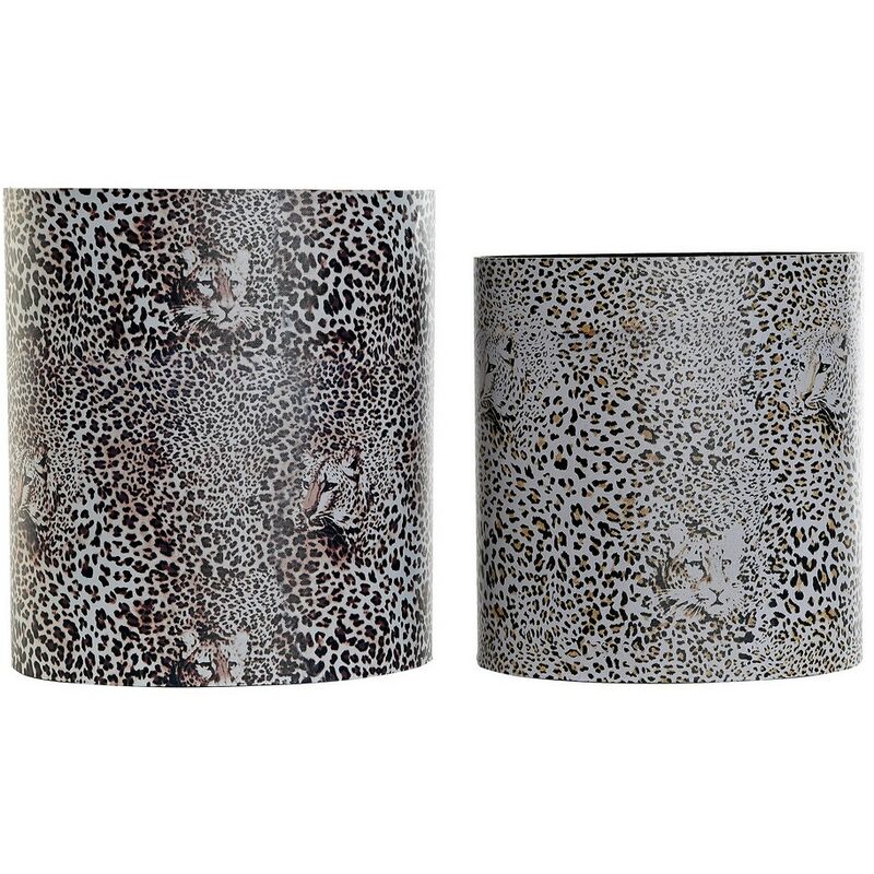 

Papelera DKD Home Decor Madera Lienzo (2 pcs)