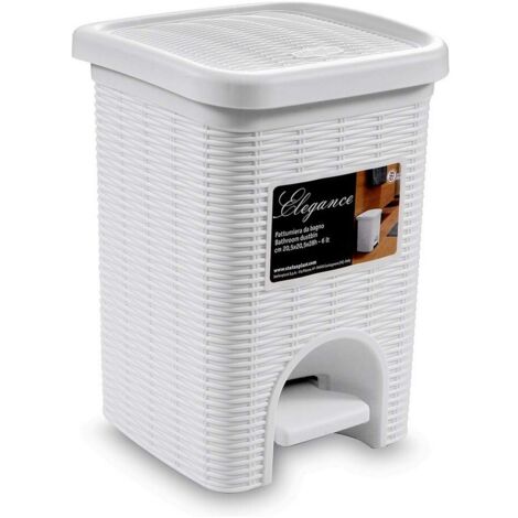Papelera Elegance Mini Blanca L 6 Stefanpl