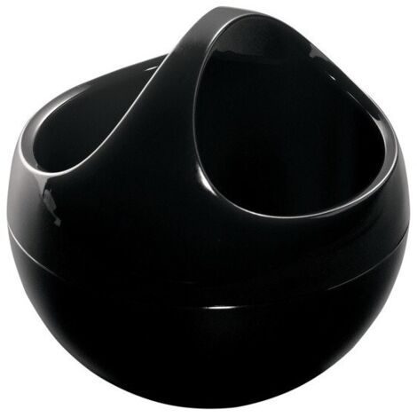 Papelera especial para cosmética BOWL 1L Negro Spirella