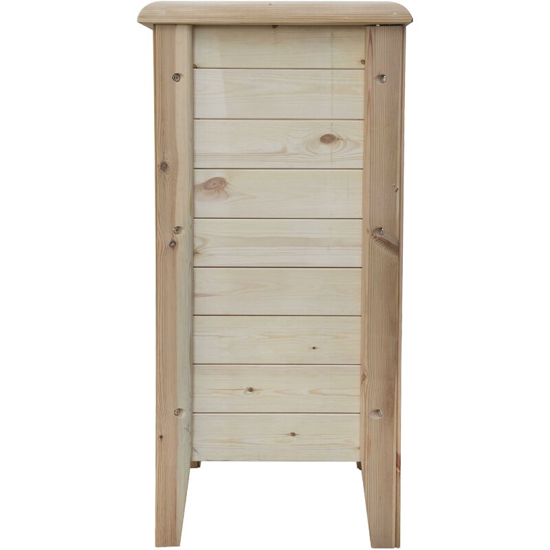 

Madelea - Papelera Madera Natural Cuadrada Natural