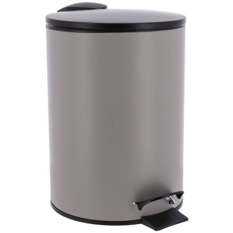 Papelera metálica drop-brake 3l - cuerda negra - Tendance
