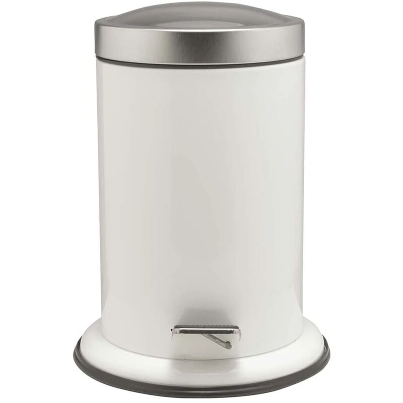

Papelera con Pedal Acero 3 L Blanco - Blanco - Sealskin