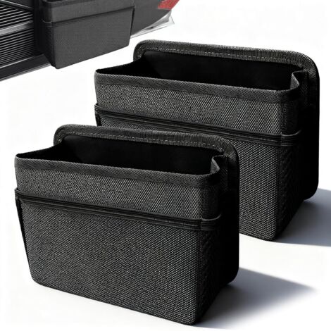Papelera para puerta lateral de coche, juego de 2, papelera plegable para coche, accesorios plegables, papelera para interior de coche, asiento delantero, contenedor de almacenamiento, vehículo, inter
