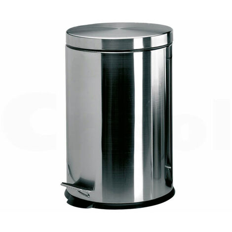 Papelera pedal Inox con pedal 20L