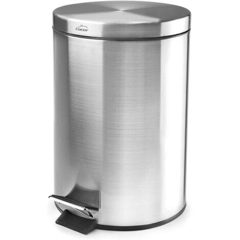 Papelera pedal Inox con pedal 3L