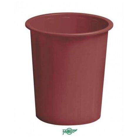 Papelera plástico 14 l. - Burdeos