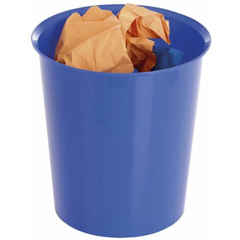 Papelera plastico archivo 2000 antimicrobiana sanitized plastico azul 16 litros 290x310 mm