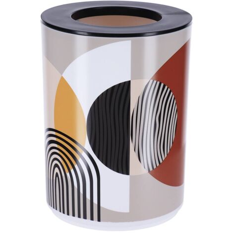 Papelera pp impresa con tapa 5l - trendy - Tendance
