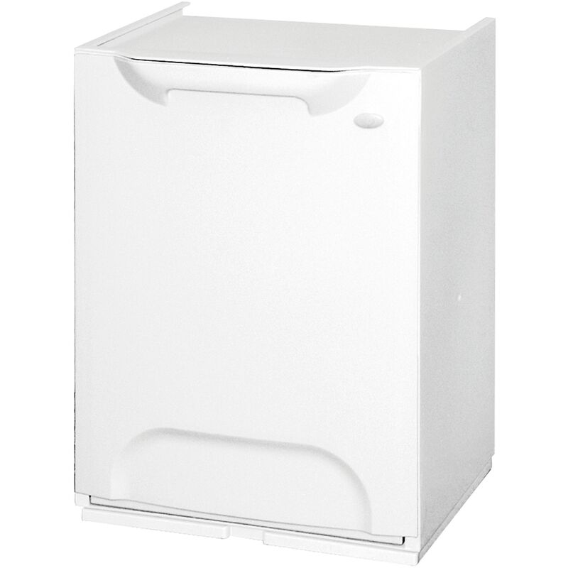 

Papelera reciclaje en polipropileno color blanco, con depósito 20 L en el interior