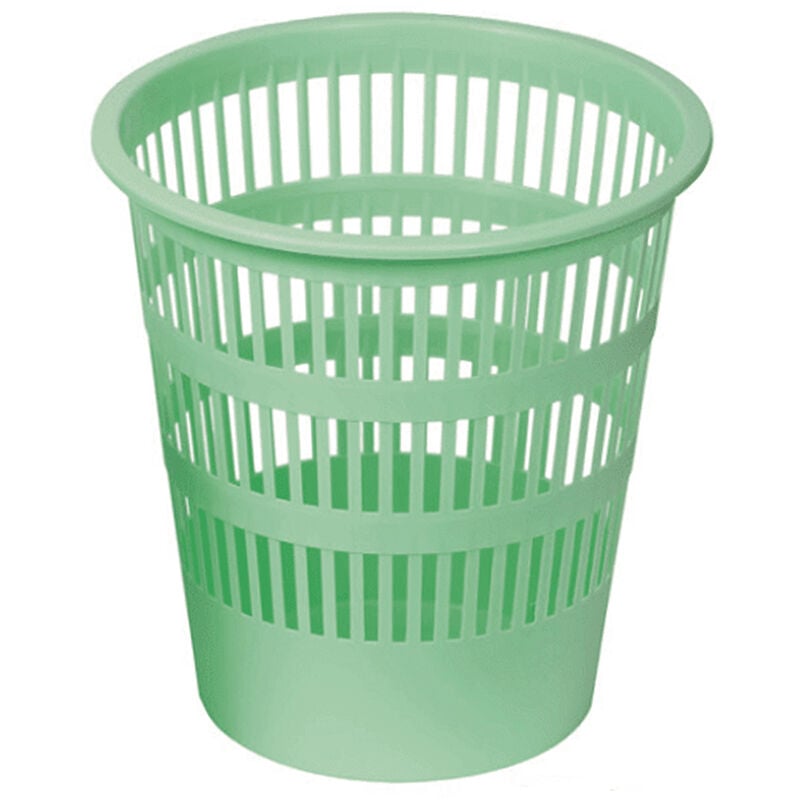 

Papelera rejilla plastico 12 Litros Verde claro