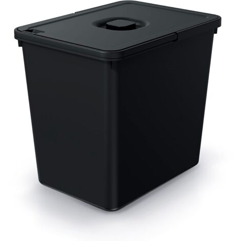 Papelera SYSTEMA BASICA NKS23W - reciclaje negro