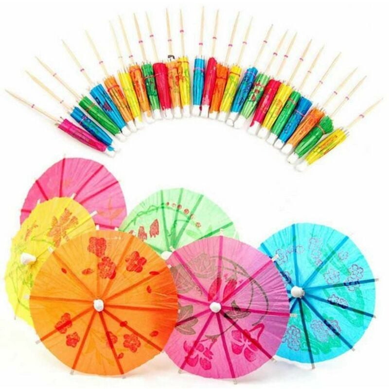 Shatchi - Paper Cocktail Umbrellas - Box of 144 - Cocktail Accessories & Cocktail