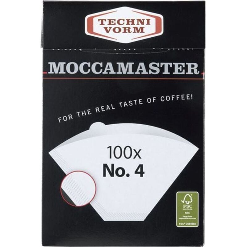 Moccamaster Coffee Filter Paper Number 4 100 Pieces